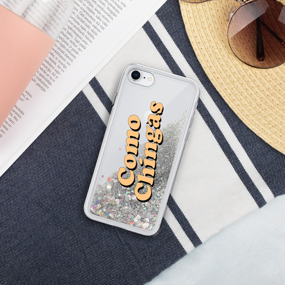 Como Chingas Liquid Glitter Phone Case