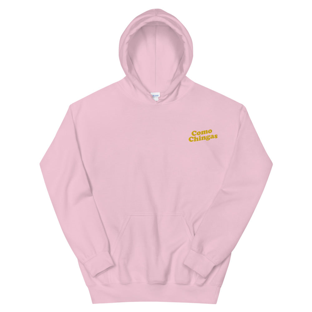 Como Chingas Embroidery Unisex Hoodie