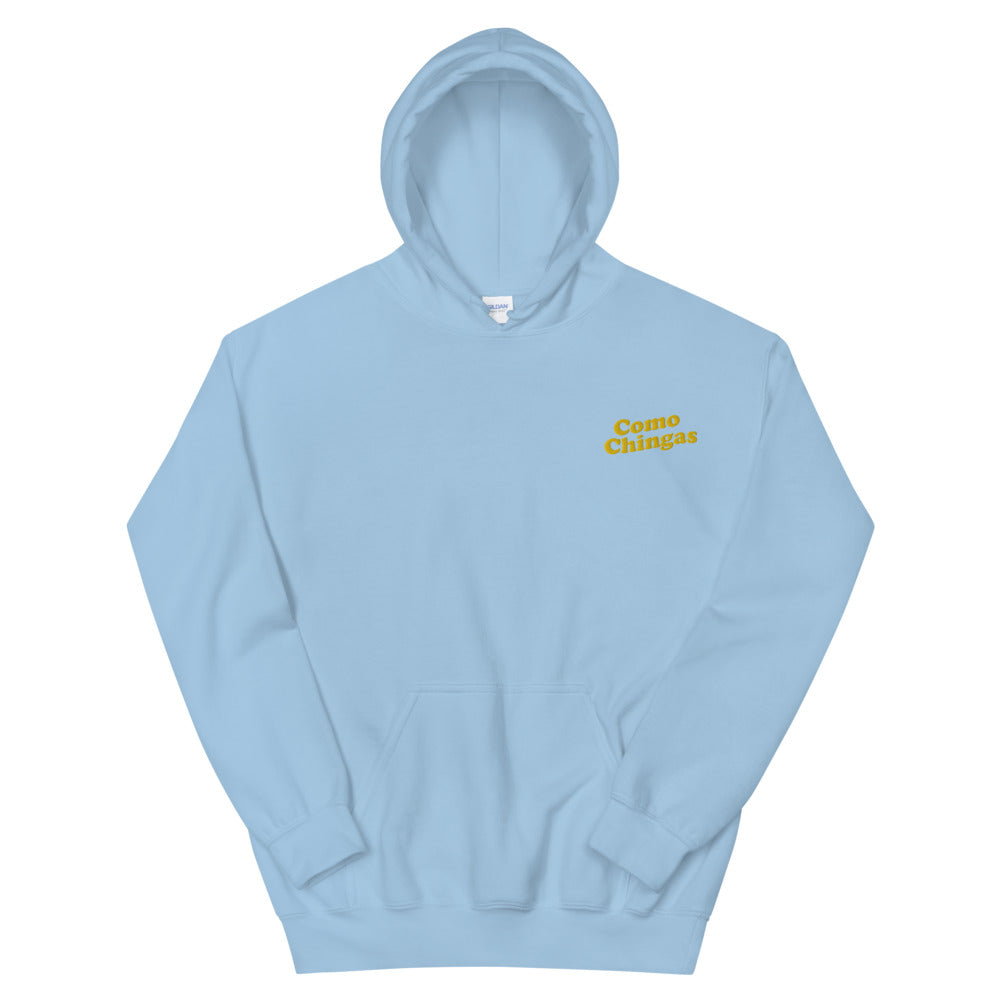Como Chingas Embroidery Unisex Hoodie