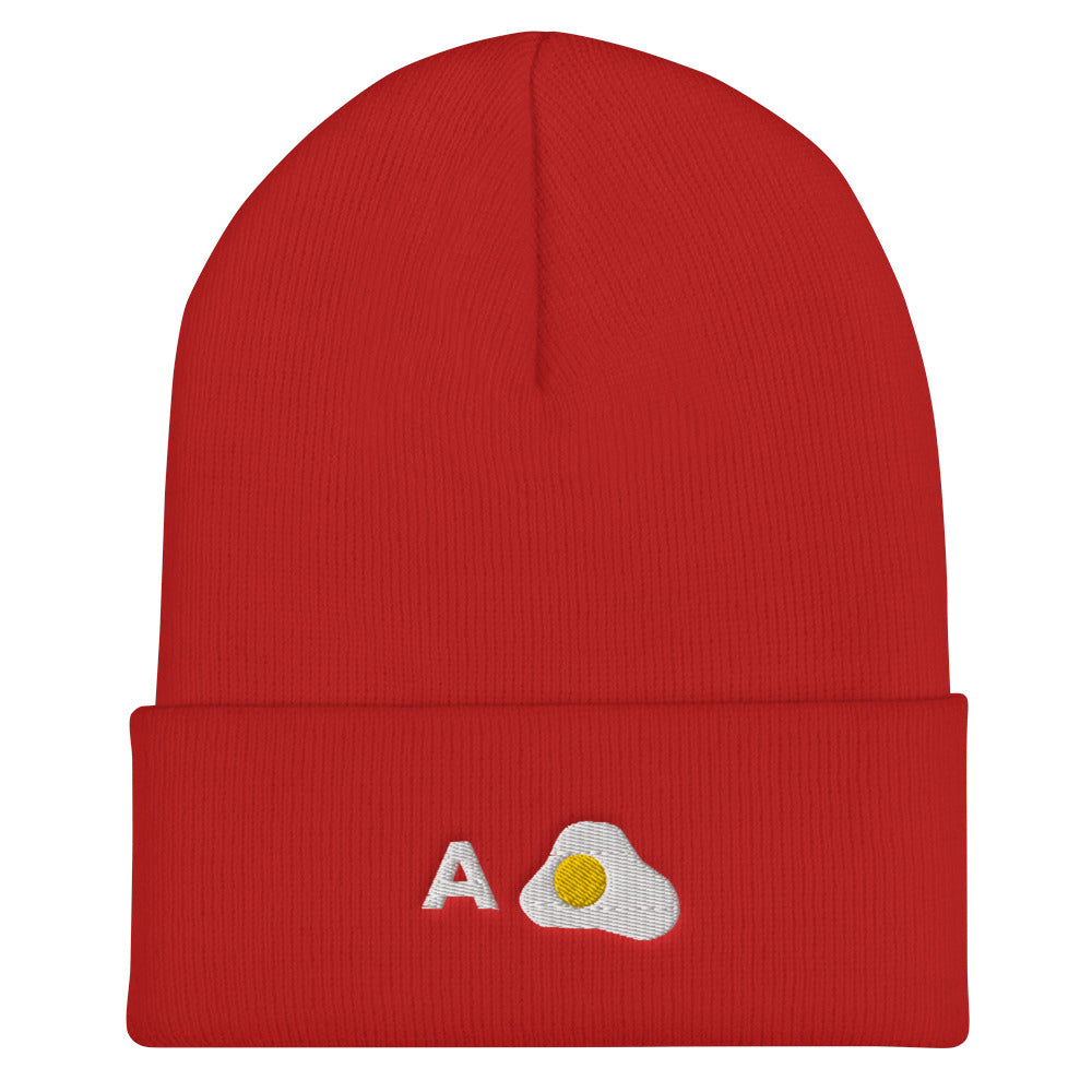 A Huevo Cuffed Beanie