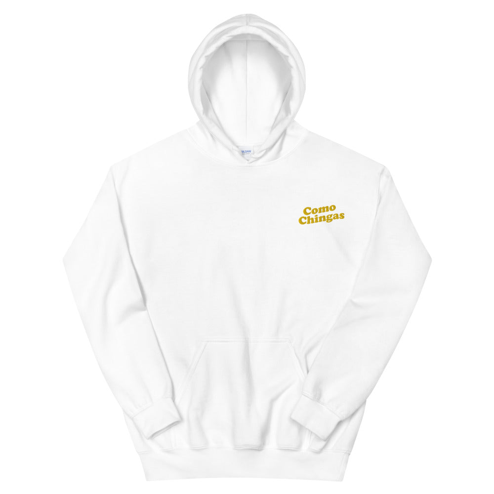 Como Chingas Embroidery Unisex Hoodie