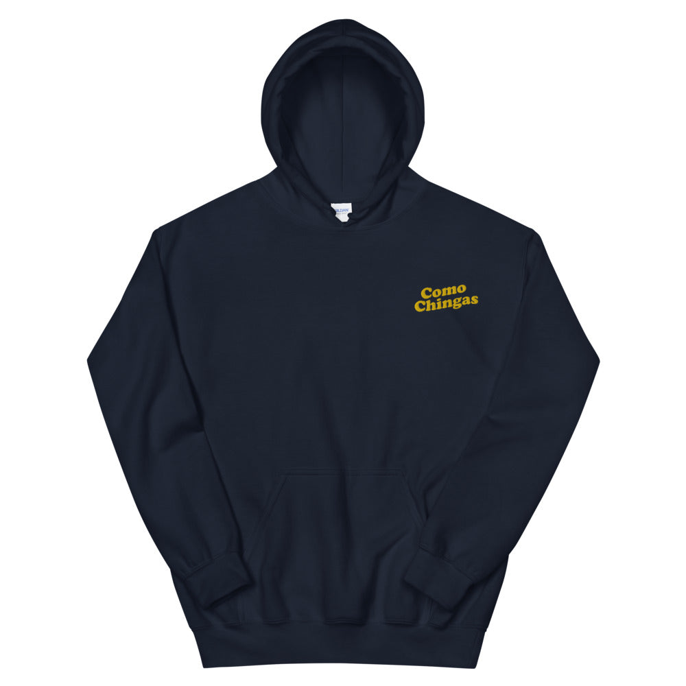 Como Chingas Embroidery Unisex Hoodie