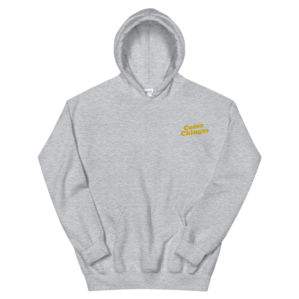 Como Chingas Embroidery Unisex Hoodie
