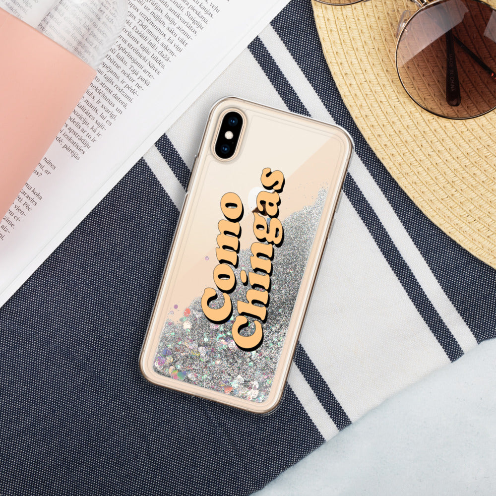 Como Chingas Liquid Glitter Phone Case
