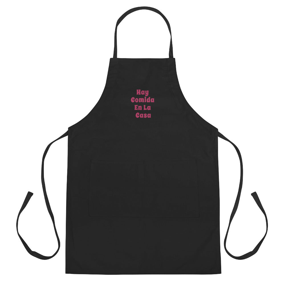Hay Comida En La Casa Embroidered Apron