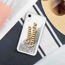 Load image into Gallery viewer, Como Chingas Liquid Glitter Phone Case
